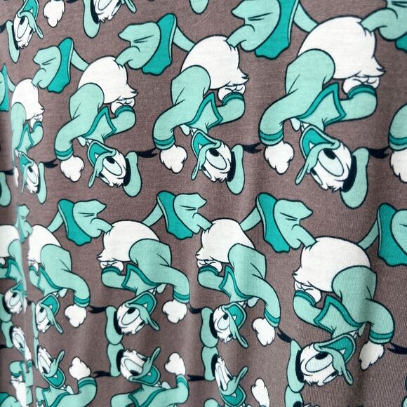 [Lularoe] Disney Donald Duck Randy Raglan Sleeve Crew Neck T-Shirt Size Large L - Picture 5 of 11